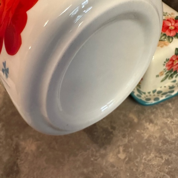 Pioneer Woman Floral Ceramic Butter Dish and Utensil holder Set - Picture 9 of 10